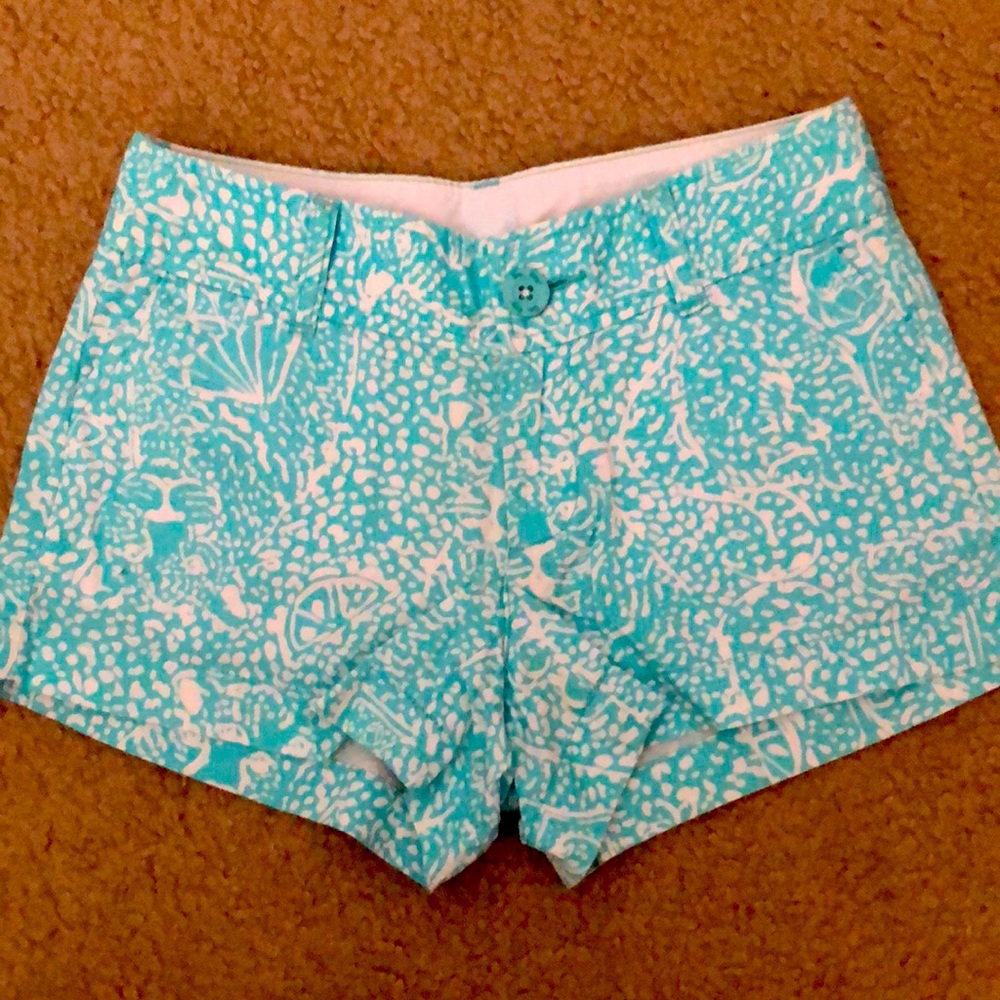 Lilly Pulitzer Walsh shorts- size 00 EUC